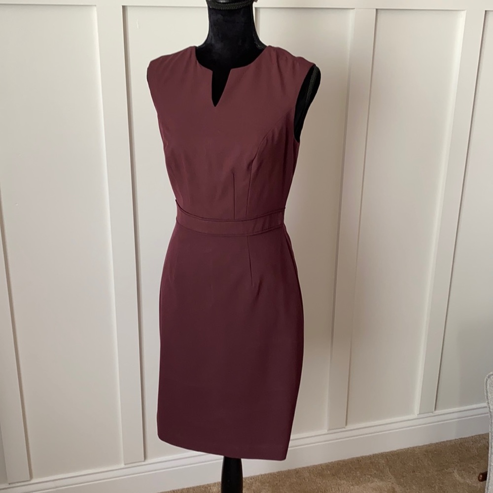 Burgundy/wine sheath dress from the Limited